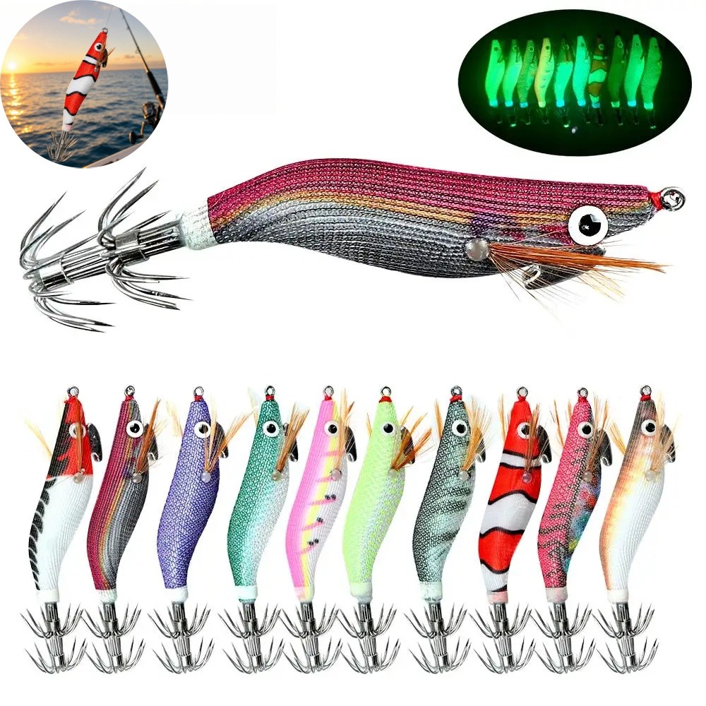 Luminous Squid Jig Lure Artifi - Fishing Lure Jig review and price